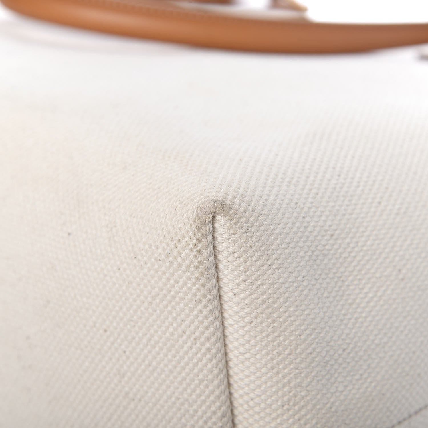 Celine Canvas Calfskin Horizontal Cabas Natural Tan 14 of 14