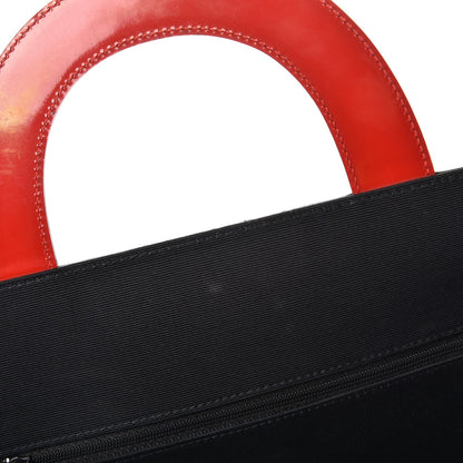 Chanel Patent Printed Shopping Tote Red 12 of 21