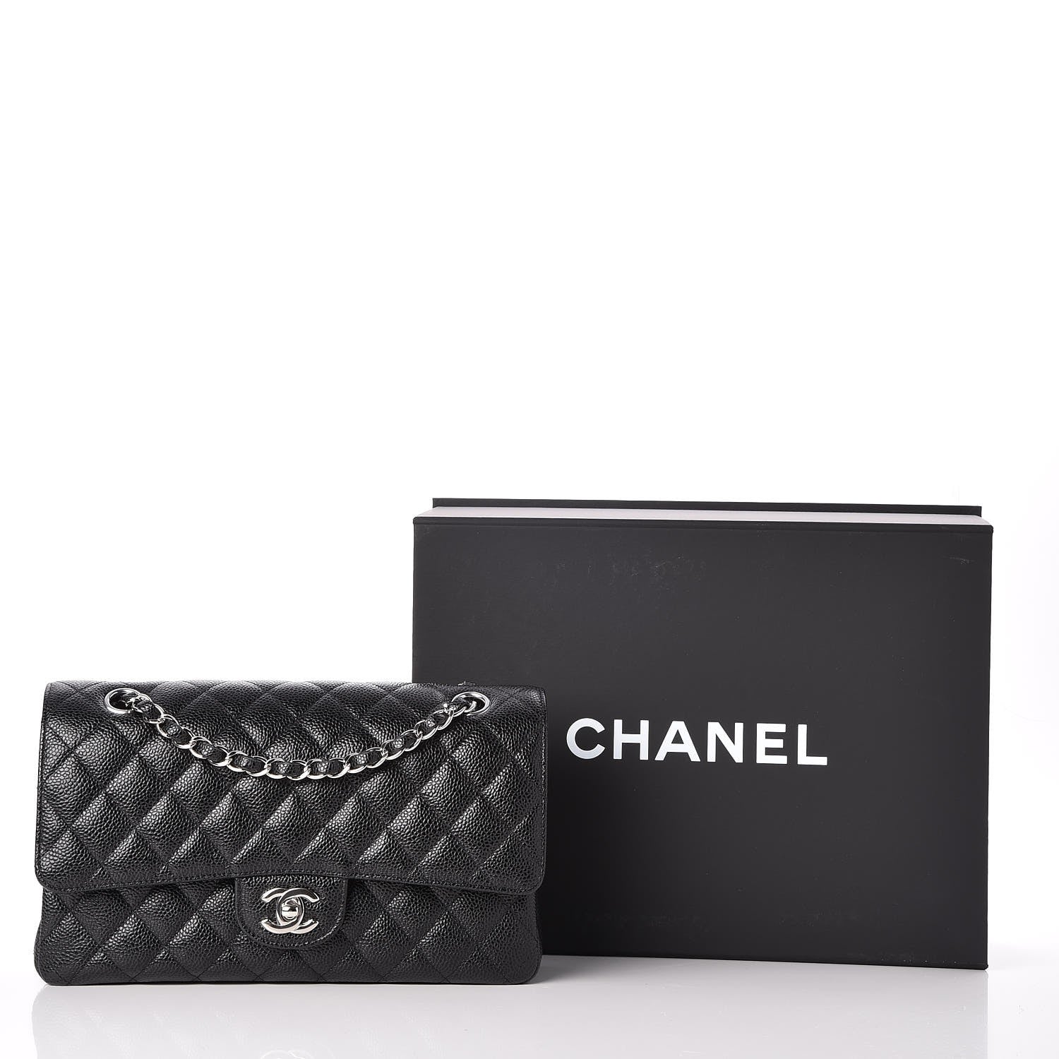 Chanel Caviar Quilted Medium Double Flap Black 9 of 9