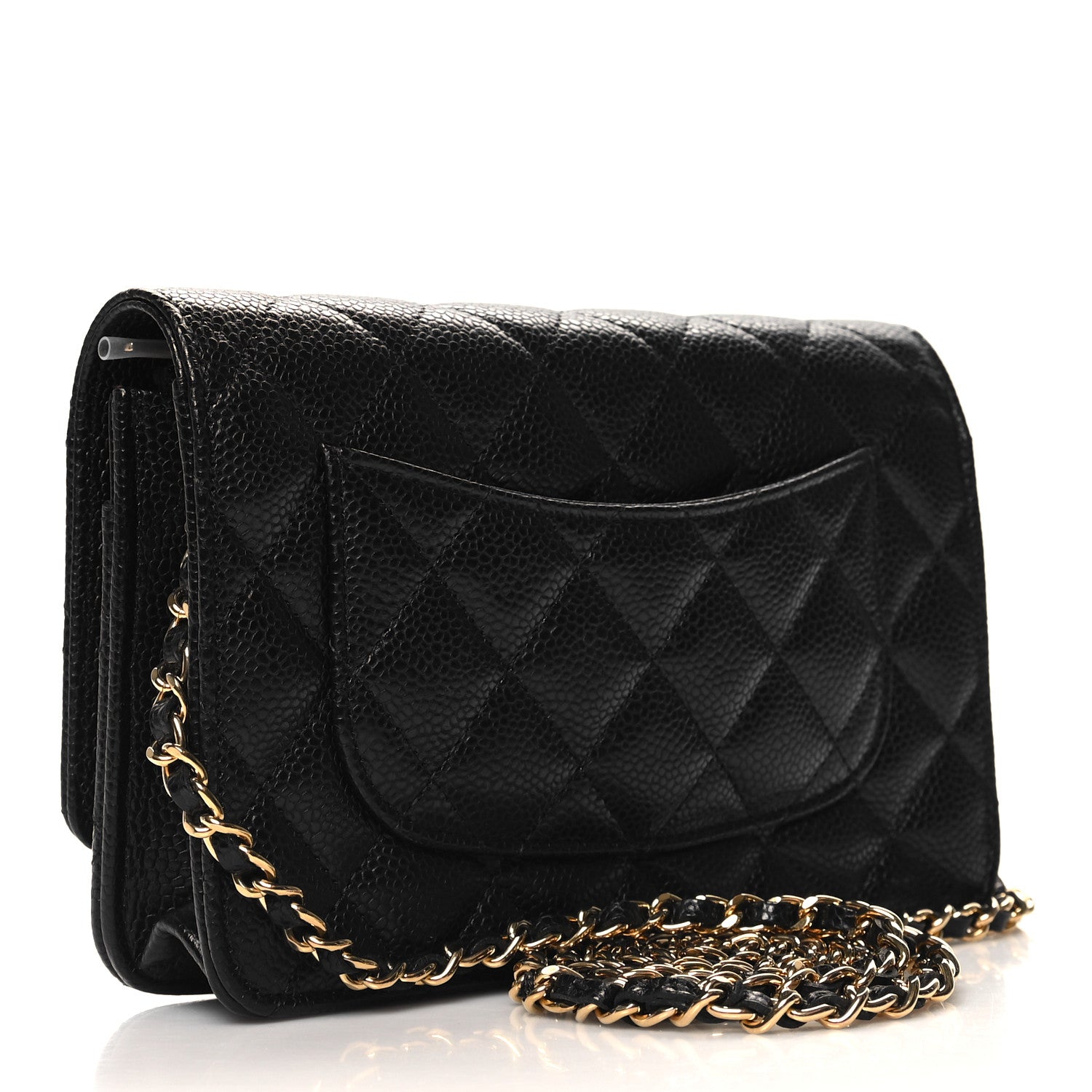 Chanel Caviar Quilted Wallet On Chain WOC Black 3 of 12
