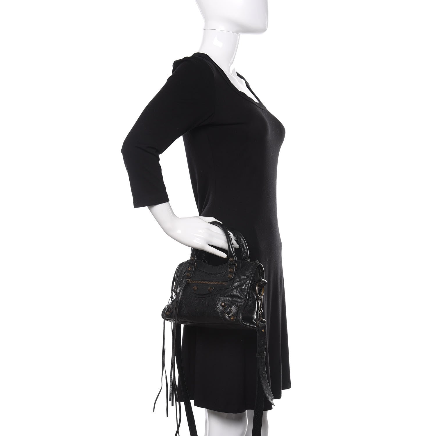 Balenciaga Agneau Classic Hardware Mini City Black 3 of 13