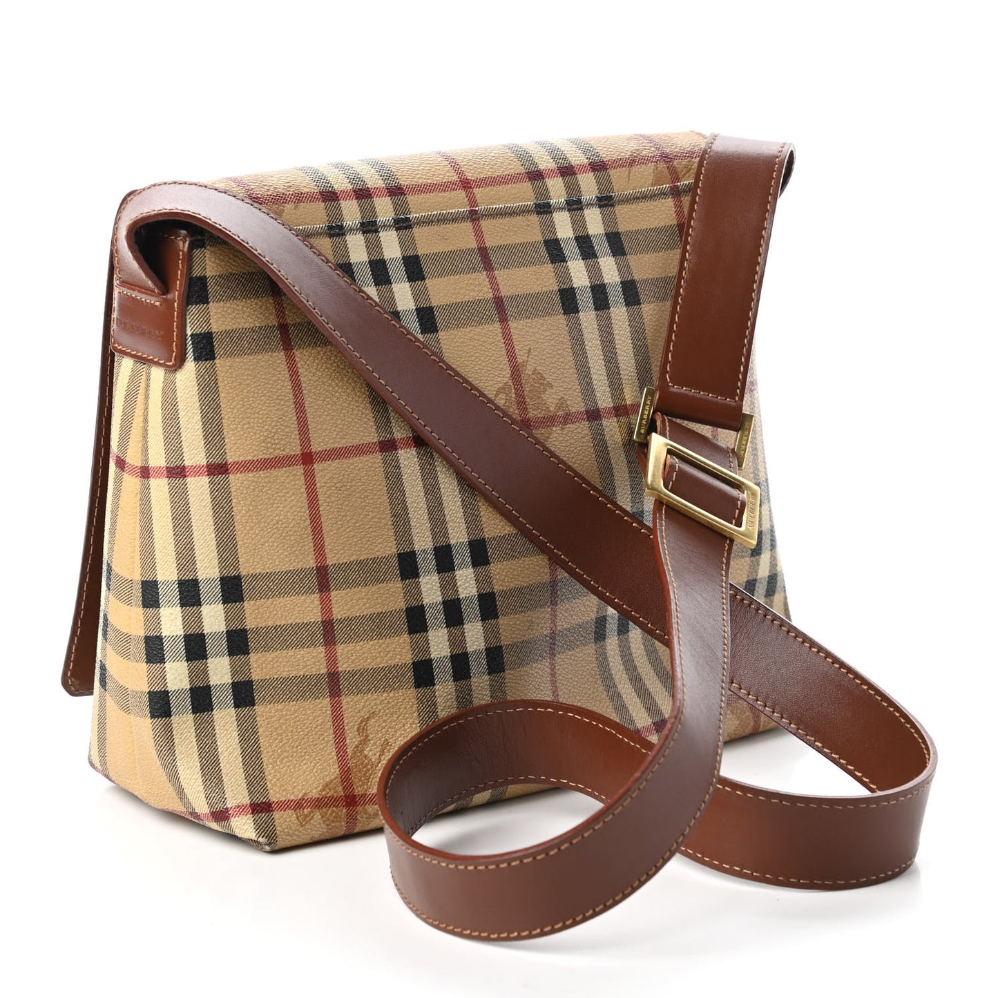 Haymarket Check Crossbody Bag Brown