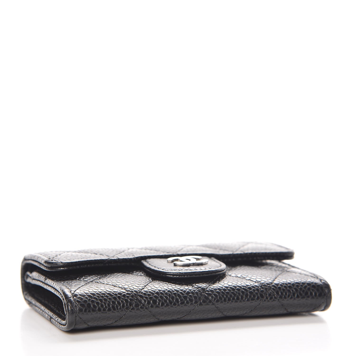 Chanel Caviar Quilted Flap Card Holder Black 4 of 9