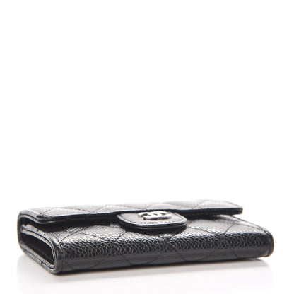Chanel Caviar Quilted Flap Card Holder Black 4 of 9