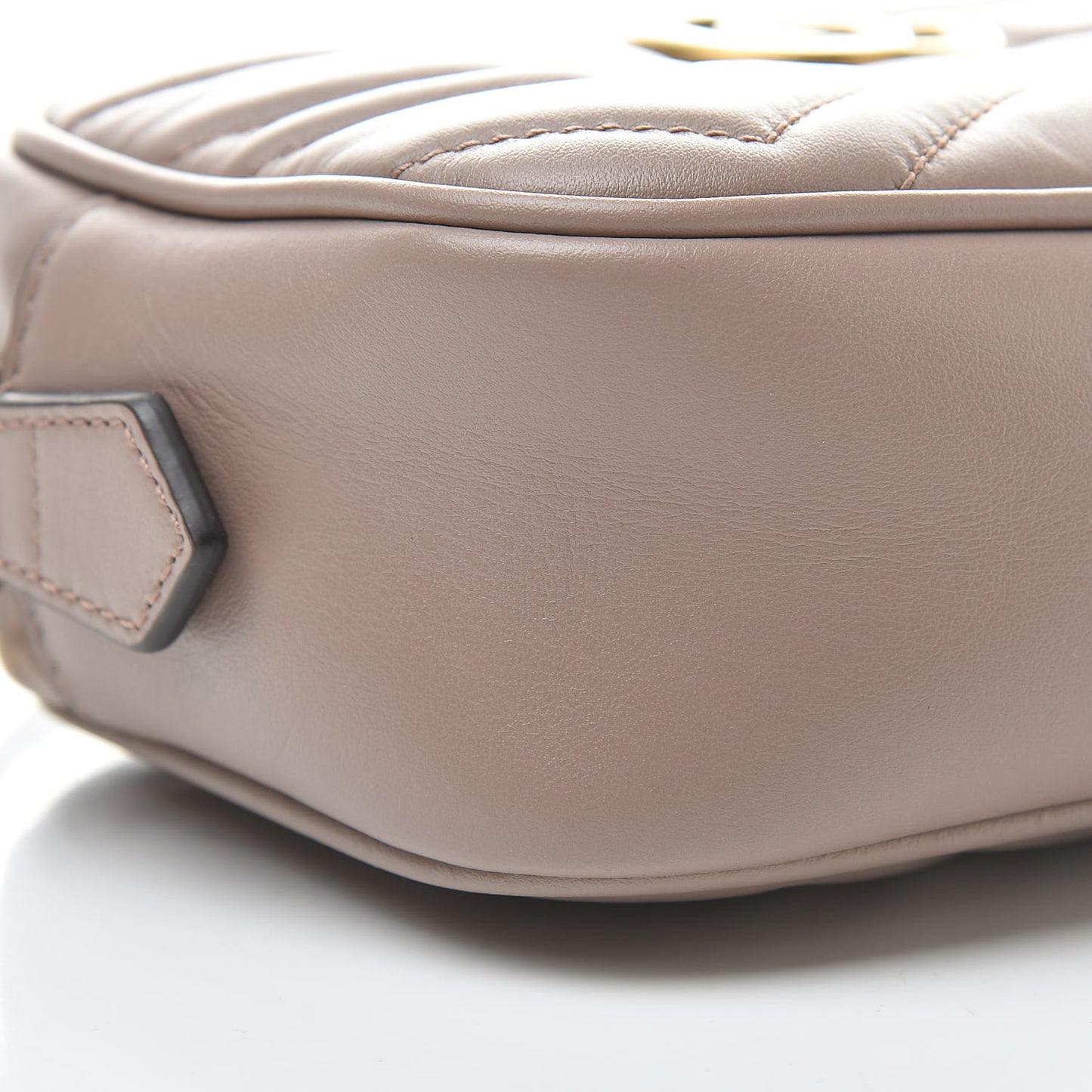 Calfskin Matelasse Mini GG Marmont Chain Shoulder Bag Porcelain Rose