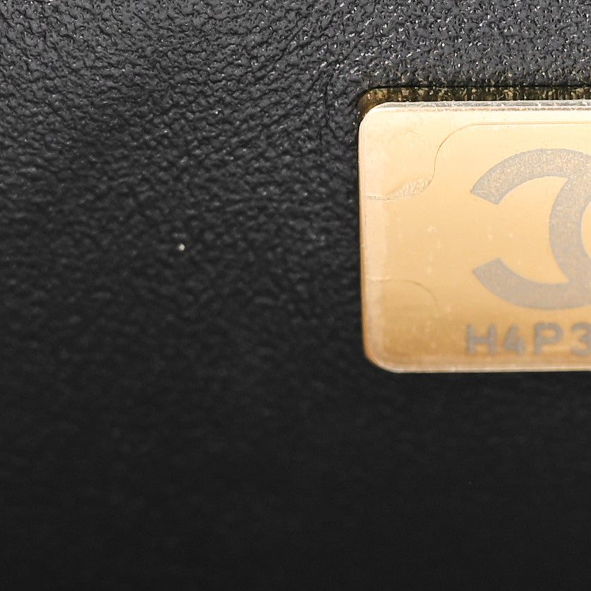 Chanel Lambskin Quilted Mini Top Handle Rectangular Flap Black 7 of 10