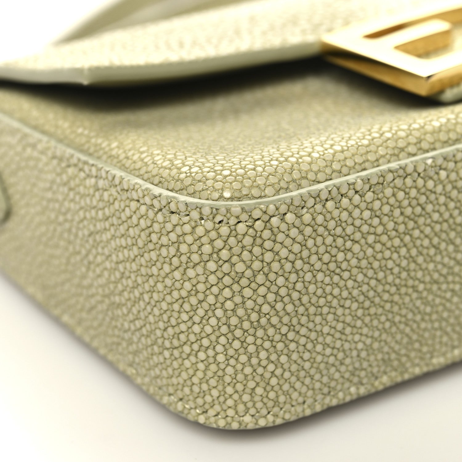 Fendi Stingray Mini Baguette Sage Green 8 of 10