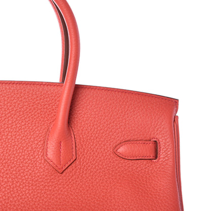 Hermes Taurillon Clemence Birkin 35 Rose Jaipur 15 of 35