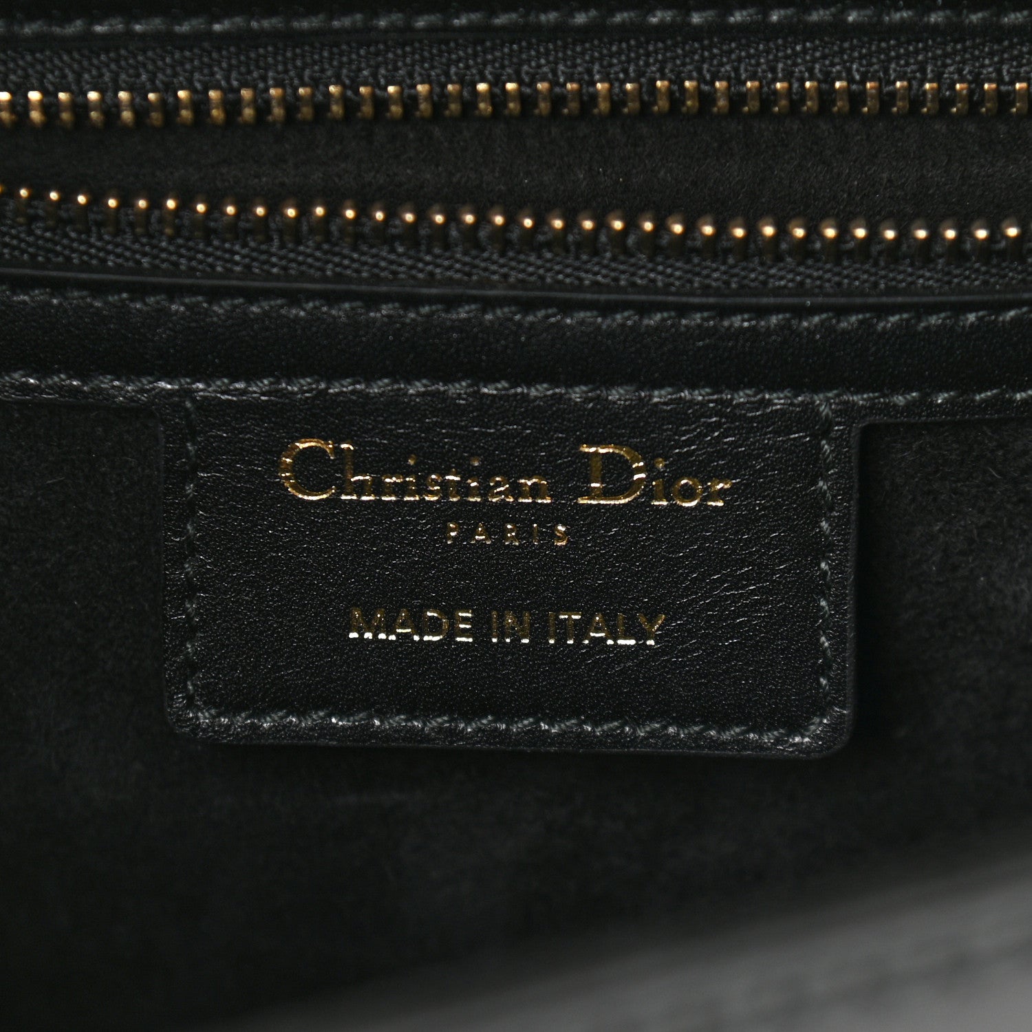 Christian Dior Calfskin D Fence Saddle Bag Black 6 of 11