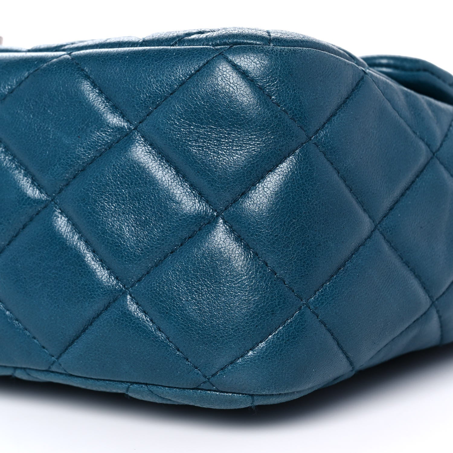 Chanel Lambskin Quilted Jumbo Single Flap Turquoise 8 of 9