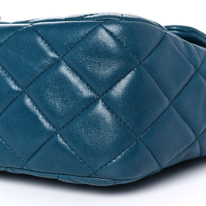 Chanel Lambskin Quilted Jumbo Single Flap Turquoise 8 of 9