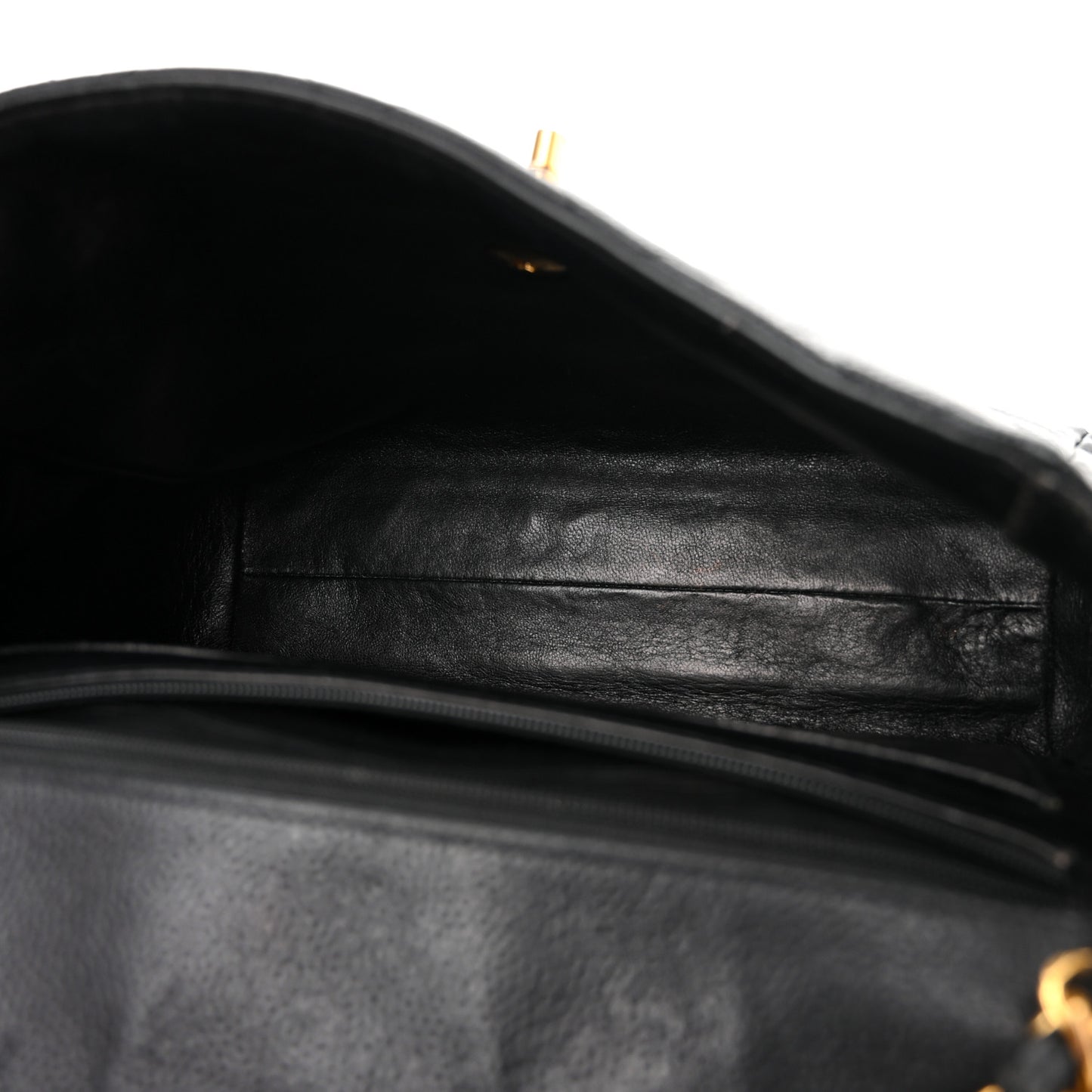 Caviar Quilted Medium Single Flap Black