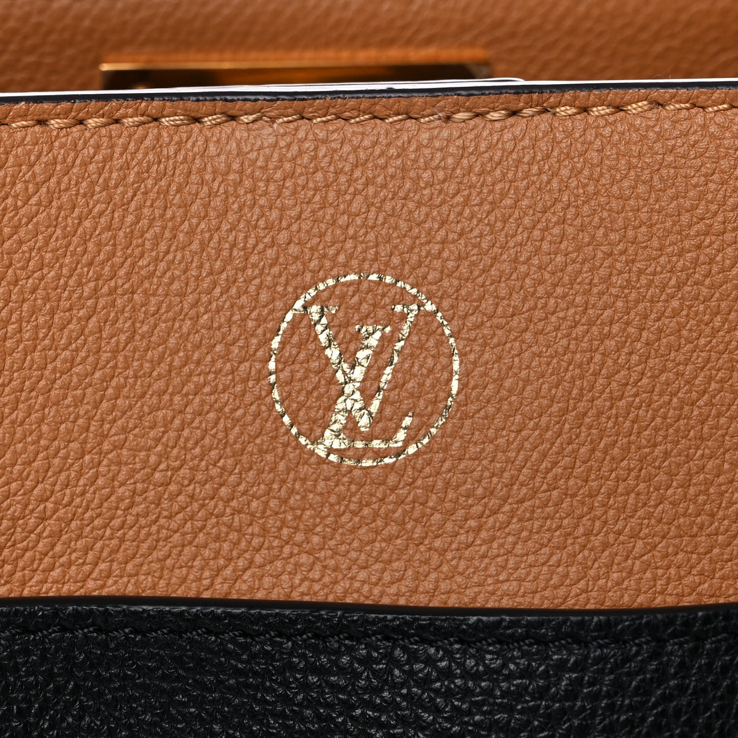 Calfskin Monogram On My Side Black