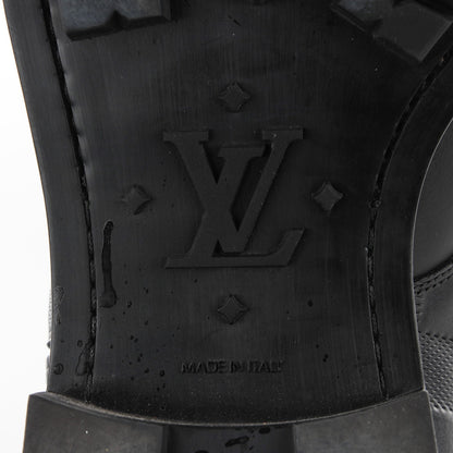 Louis Vuitton Calfskin Damier Clash Ankle Boots 7 Black 7 of 10