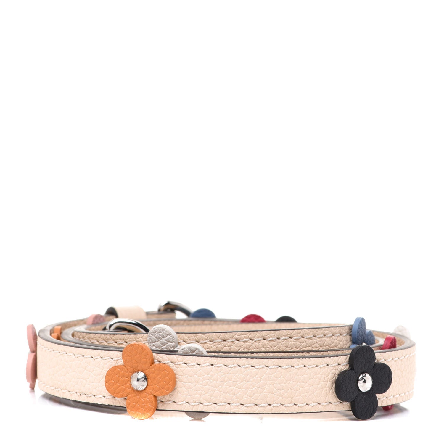 Louis Vuitton Calfskin Flowers Strap Creme 2 of 5