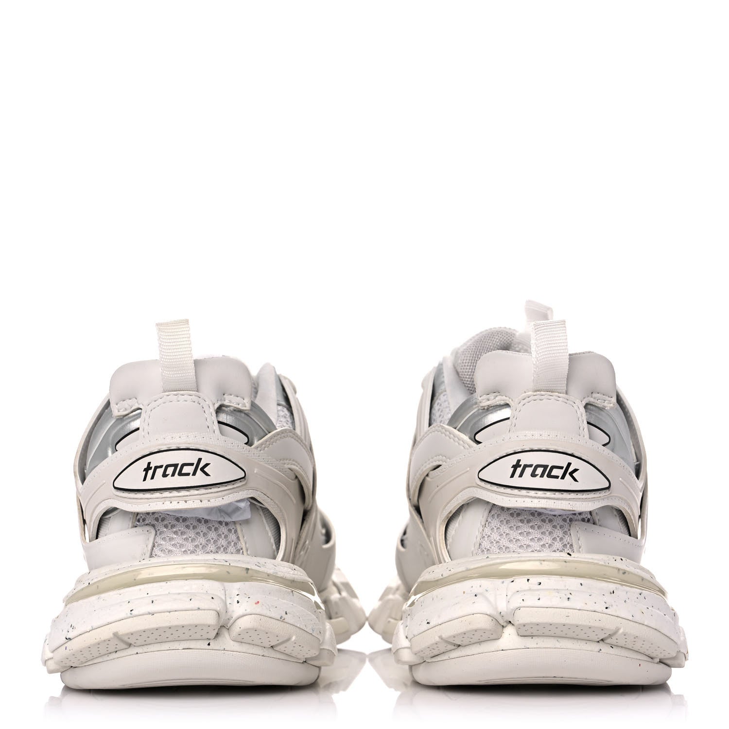 Balenciaga Rubber Mesh Fabric Monocolor Recycled Sole Womens Track Sneakers 38 White 9 of 12