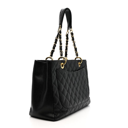 Chanel Caviar Quilted Grand Shopping Tote GST Black 3 of 11