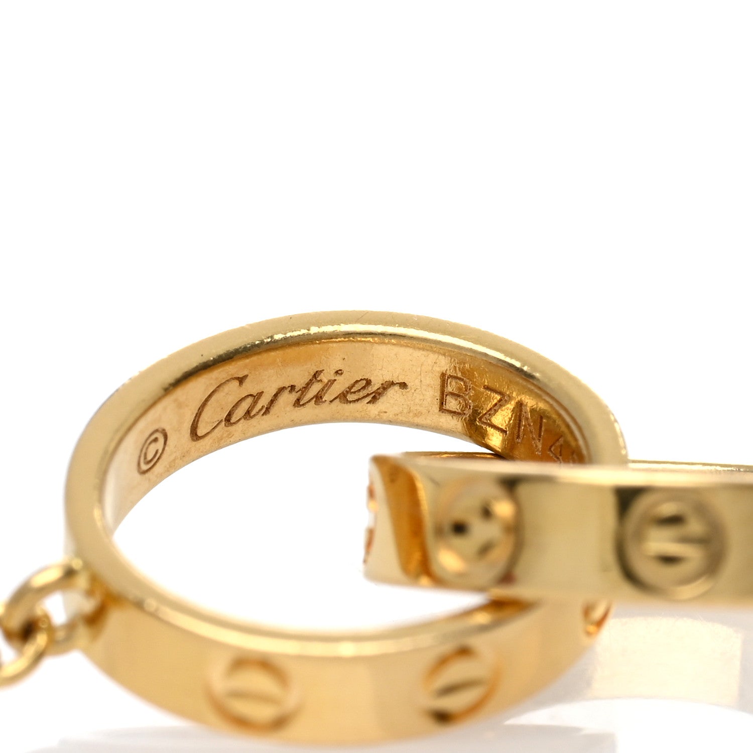 Cartier 18K Yellow Gold Interlocking LOVE Necklace 5 of 5