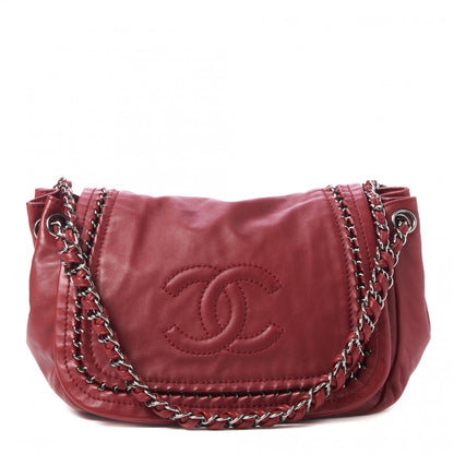 Chanel Smooth Calfskin Luxe Ligne Flap Red 1 of 10