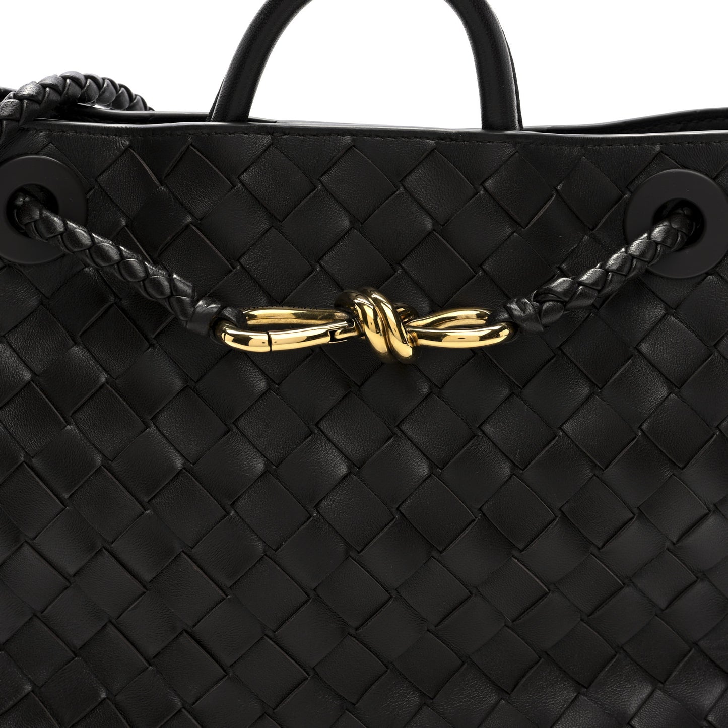 Nappa Intrecciato Small Andiamo Shoulder Bag Fondant