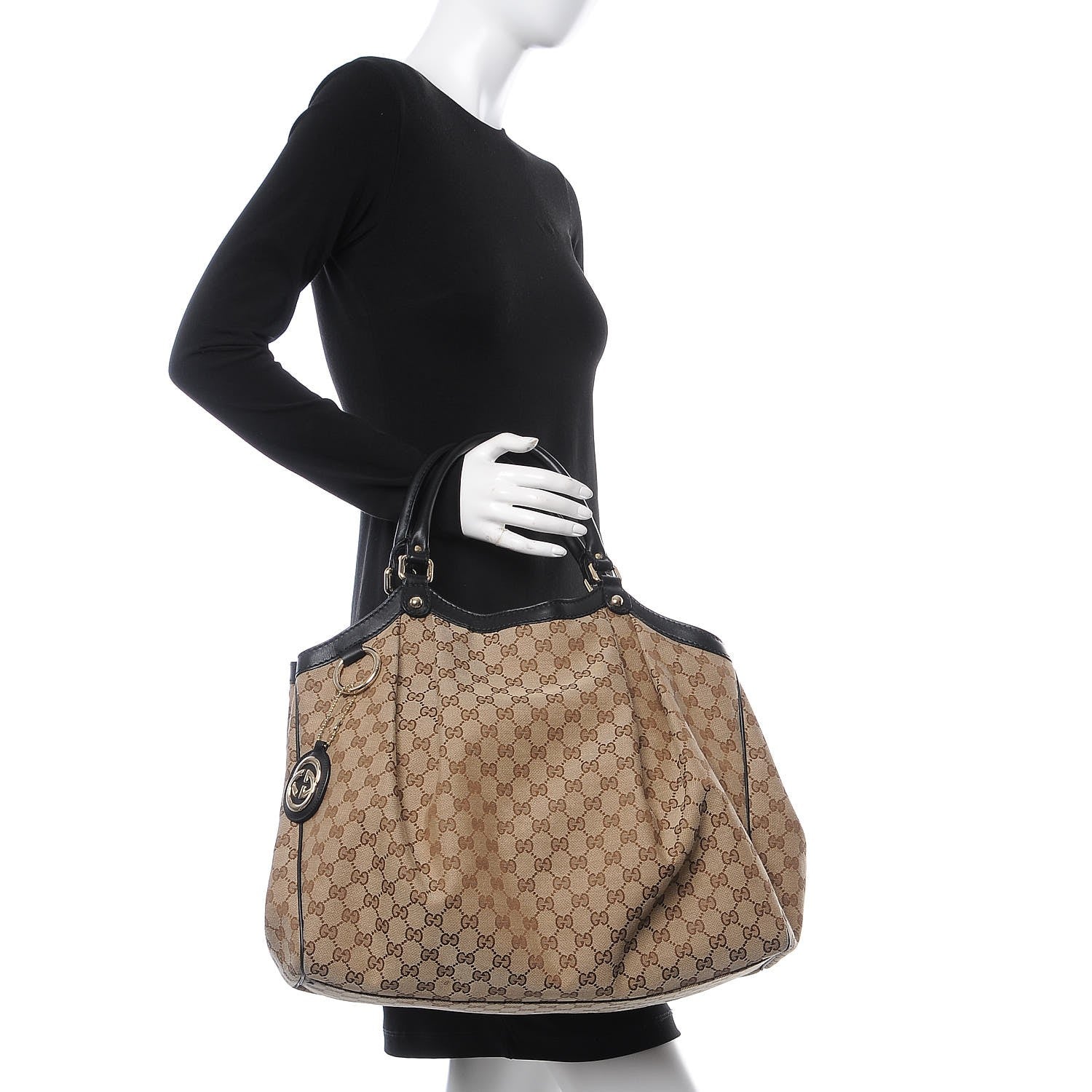 Gucci Monogram Large Sukey Tote Dark Brown 2 of 10