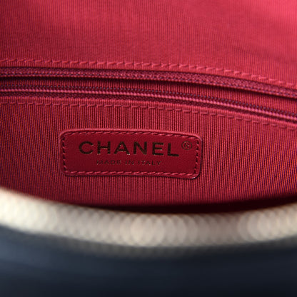Chanel Grained Calfskin Lambskin Quilted Large Bowling Bag Black 8 of 10