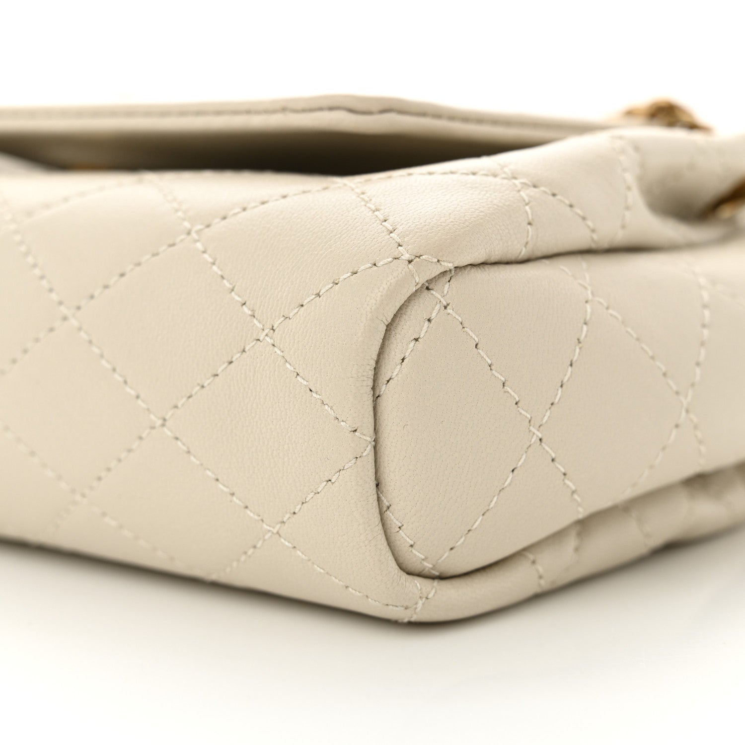 Saint Laurent Lambskin Quilted Monogram Mini Nolita Crema Soft 10 of 11
