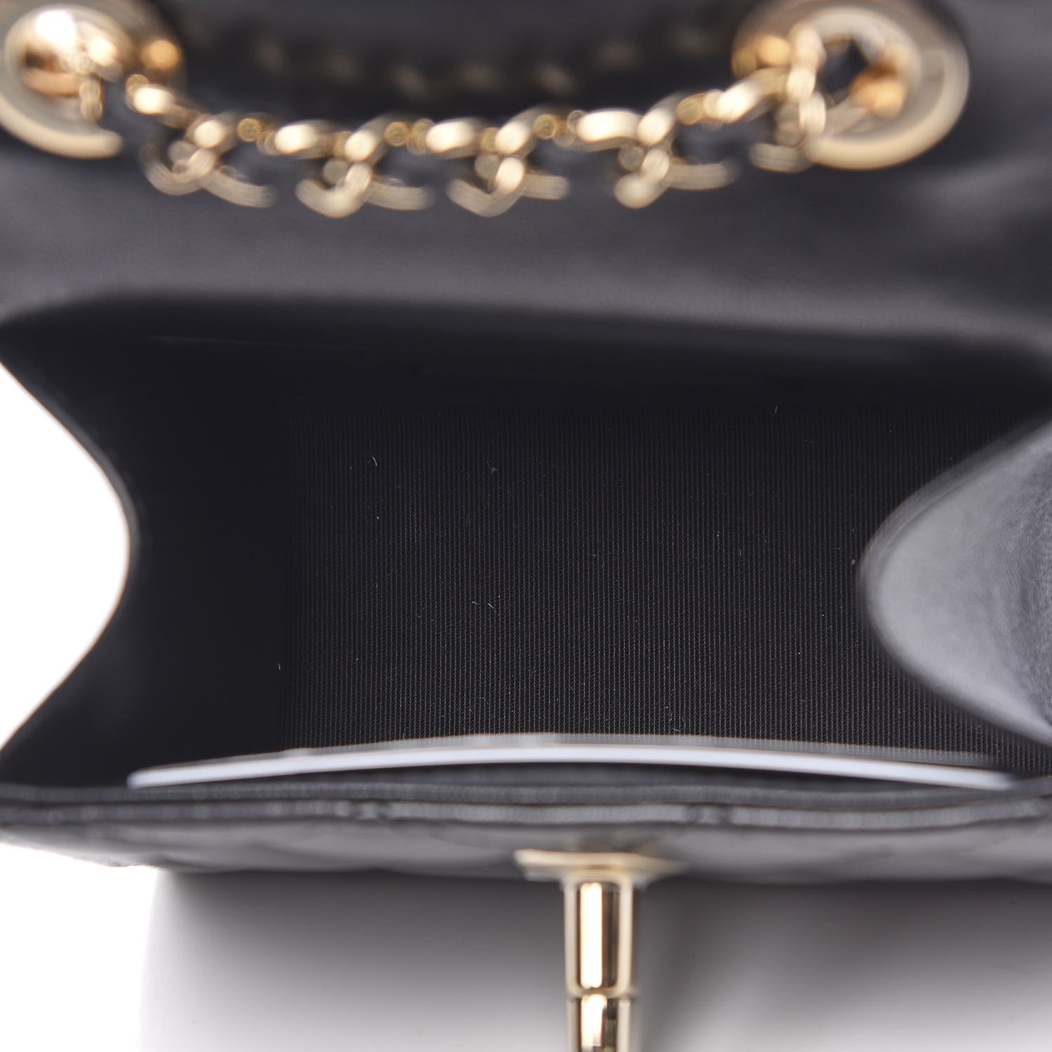 Chanel Lambskin Quilted Mini Trendy CC Chain Wallet Black 4 of 11