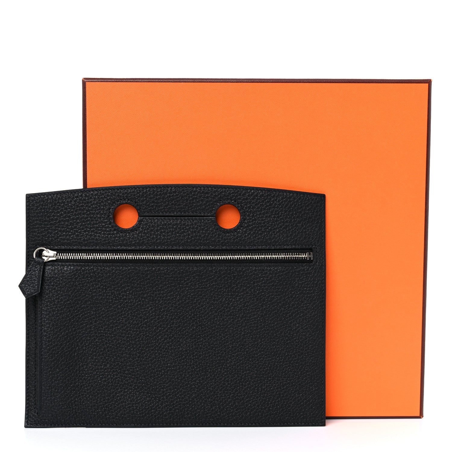 Hermes Togo Backpocket Pouch 25 Black 7 of 7