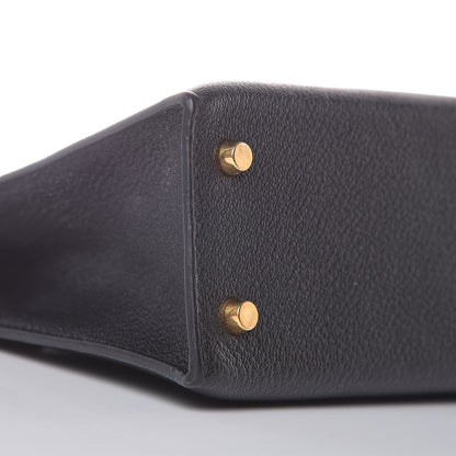 Hermes Chevre Chandra Mini Kelly Sellier 20 Black 23 of 37