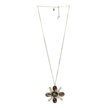 Chanel Glass Pearl Gripoix Necklace Gold 3 of 5