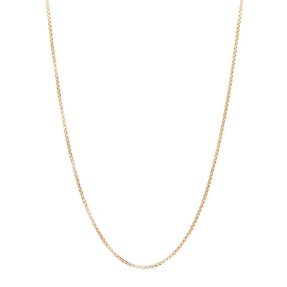 David Yurman 18K Yellow Gold 1.7mm Box Chain Necklace 18" 1 of 6