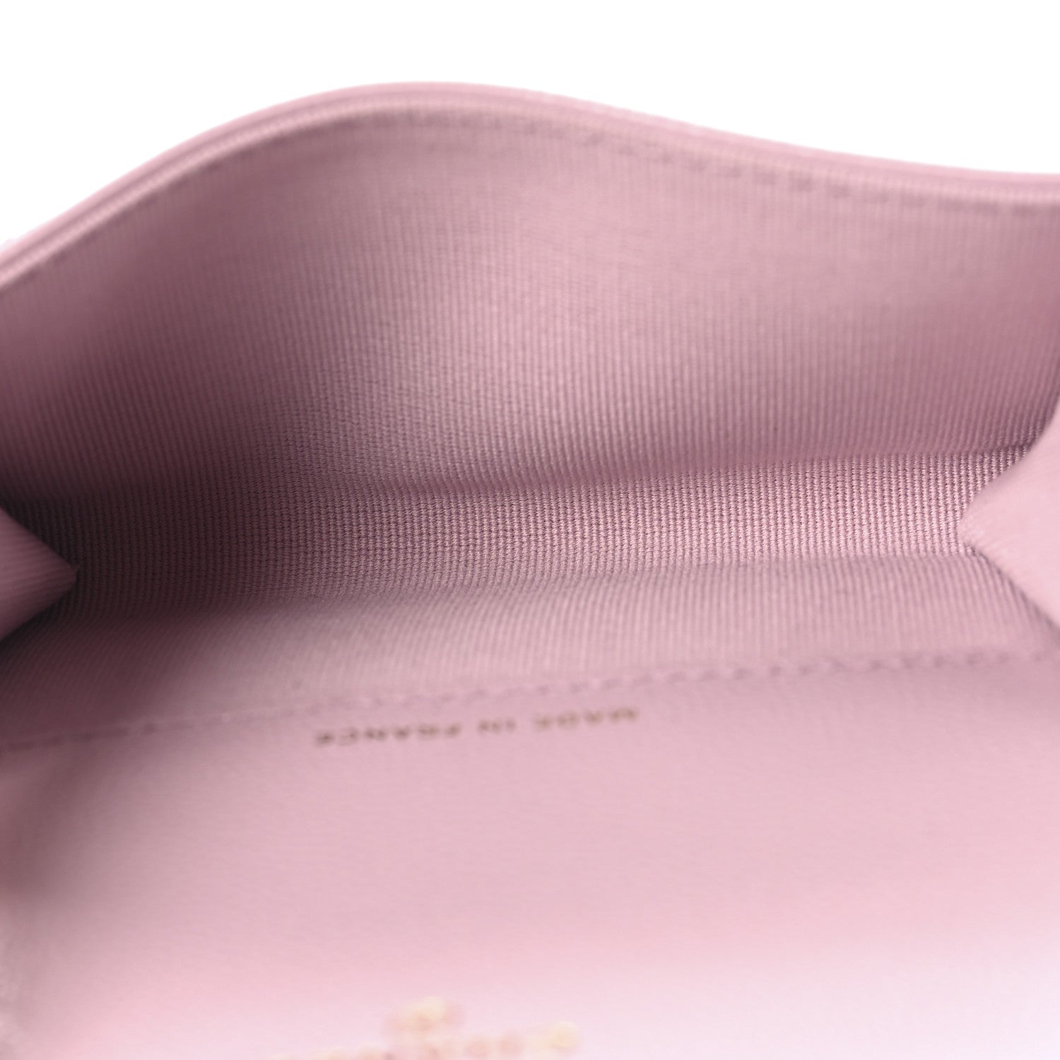 Chanel Caviar Quilted Flap Card Holder Wallet Light Pink 5 of 9