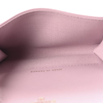 Chanel Caviar Quilted Flap Card Holder Wallet Light Pink 5 of 9