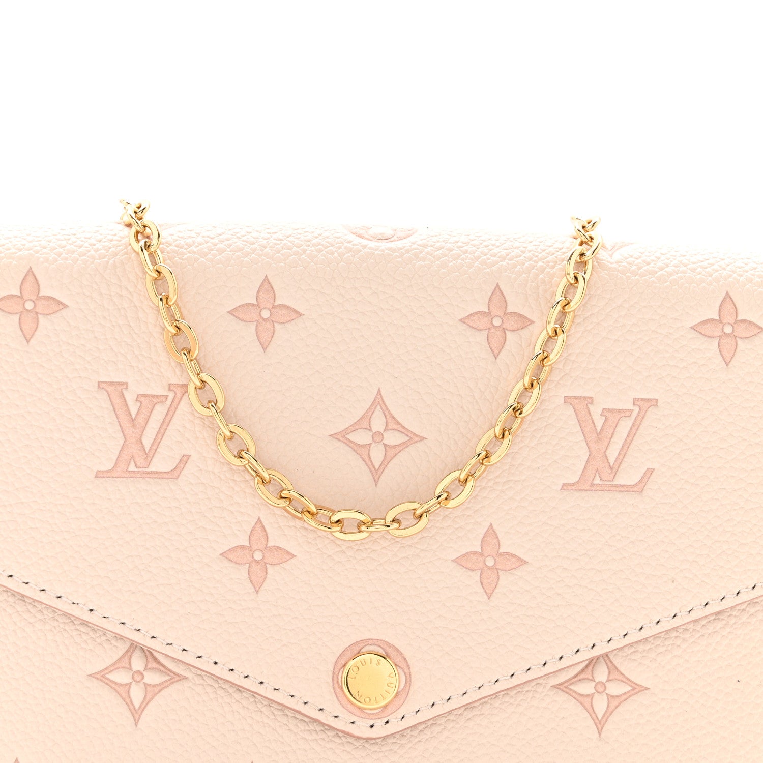 Louis Vuitton Empreinte Monogram Felicie Pochette Chain Wallet Eden 8 of 10