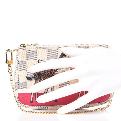 Louis Vuitton Damier Azur 2017 Christmas Animation Mini Pochette Accessories 2 of 11