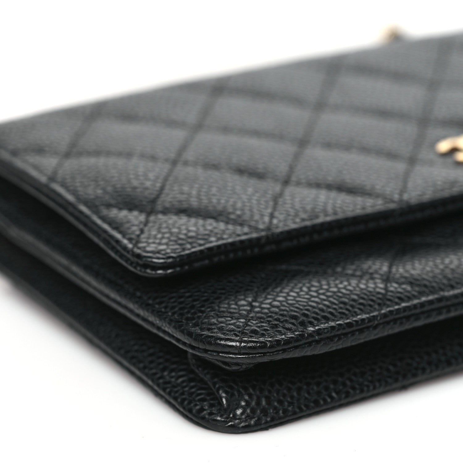 Chanel Caviar Quilted Wallet on Chain WOC Black 10 of 11