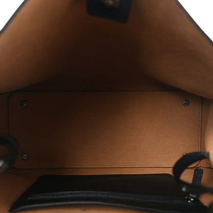 MCM Calfskin Ottomar Monogram Sarah Convertible Hobo Black 5 of 10