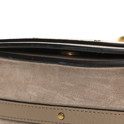 Chloe Calfskin Suede Medium Nile Bracelet Bag Motty Grey 12 of 13