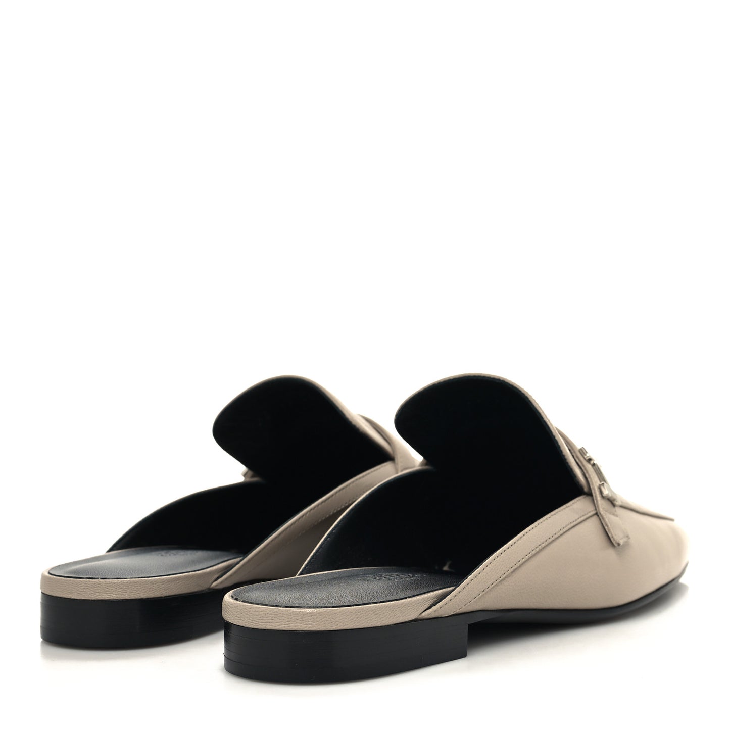 Goatskin Groupie Mules 39 Beige Mastic