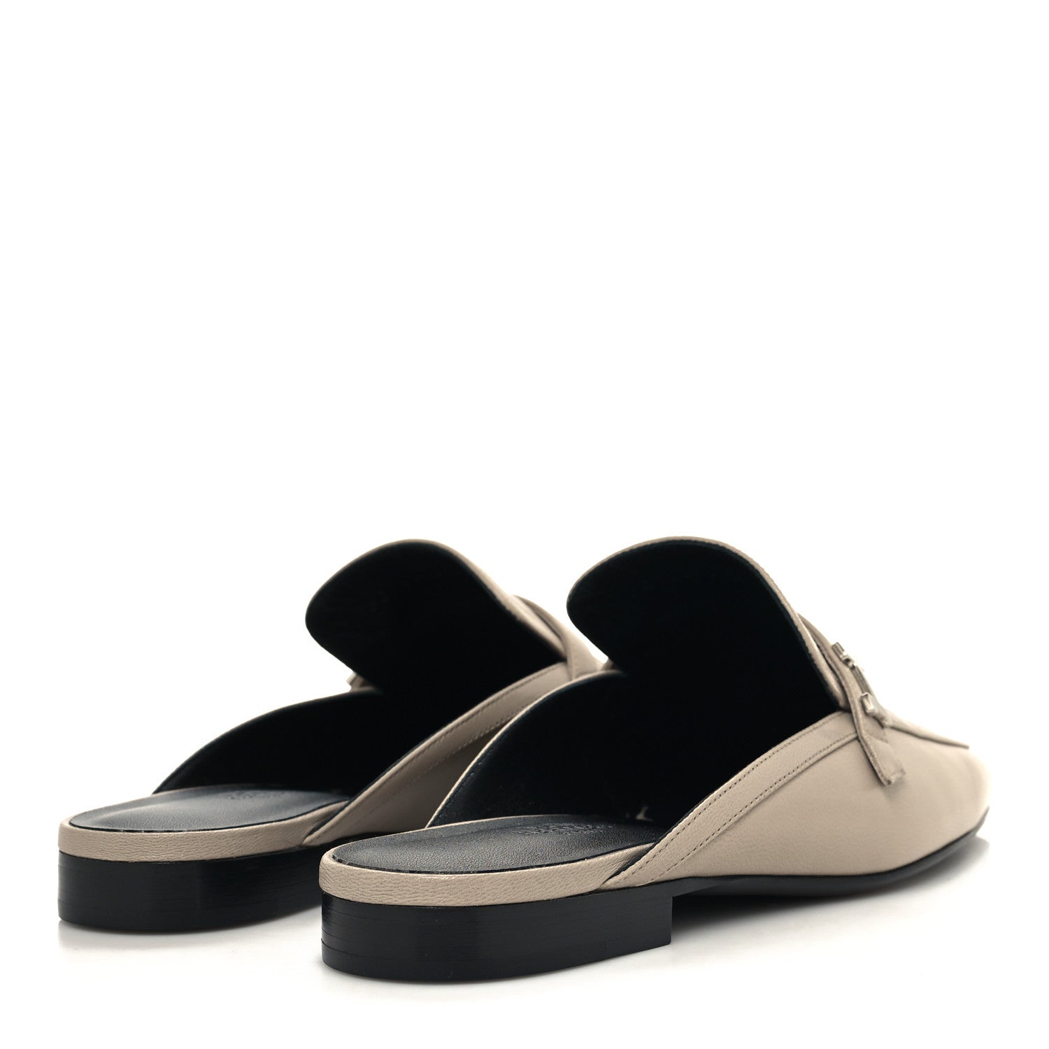 Hermes Goatskin Groupie Mules 39 Beige Mastic 5 of 9