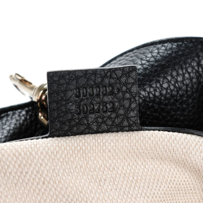 Gucci Pebbled Calfskin Medium Soho Chain Shoulder Bag Black 7 of 7