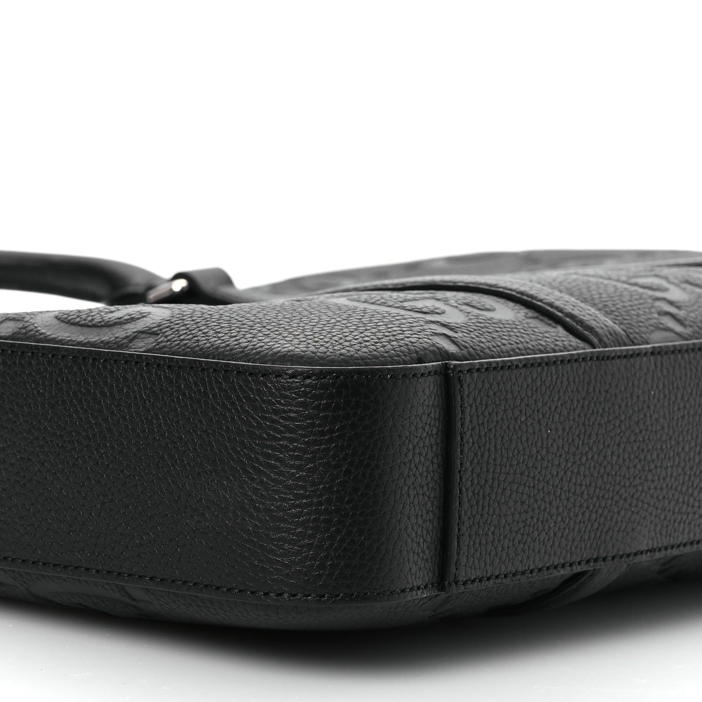 Piuma Calfskin Jumbo GG Embossed Briefcase Black