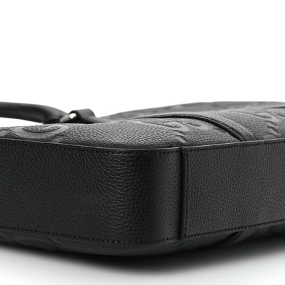 Gucci Piuma Calfskin Jumbo GG Embossed Briefcase Black 9 of 10
