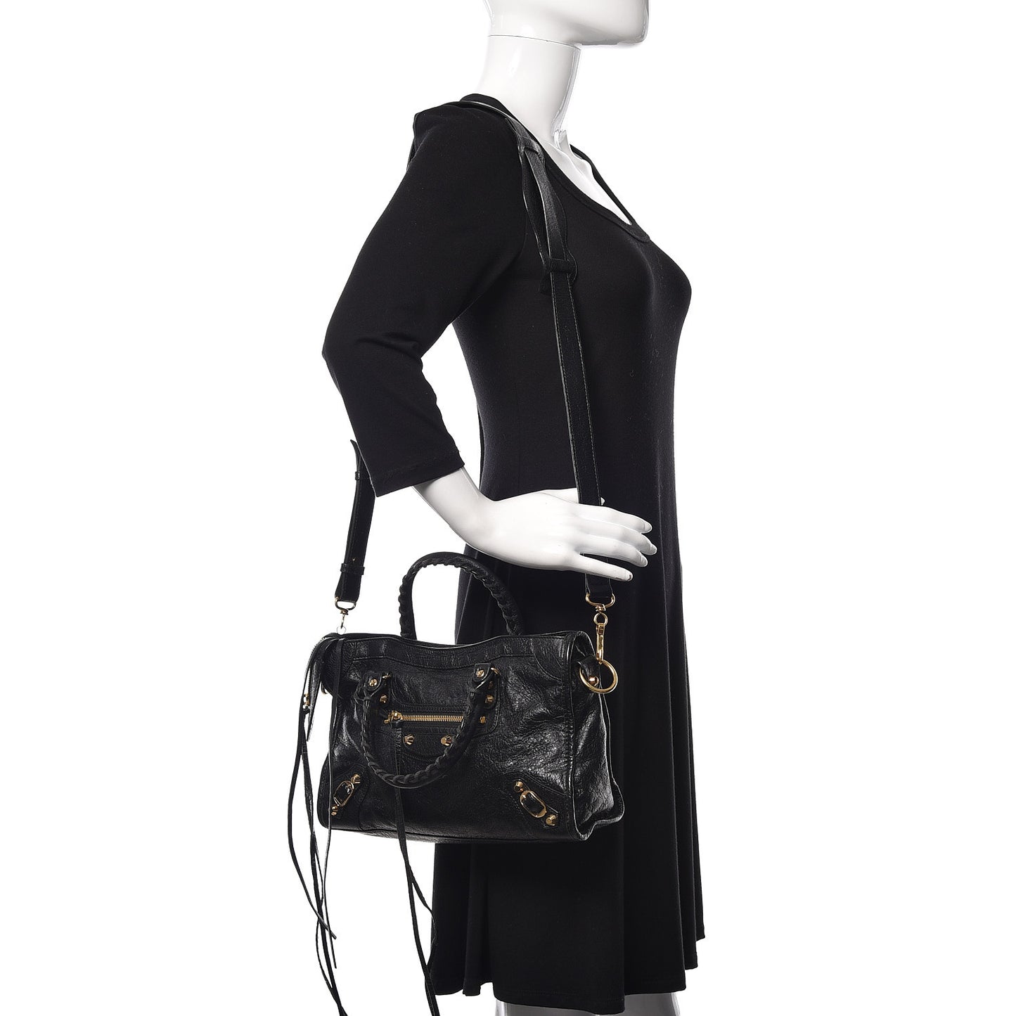 Agneau Classic Gold Hardware S City Black