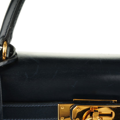 Hermes Box Kelly Sellier 28 Bleu Marine 25 of 25