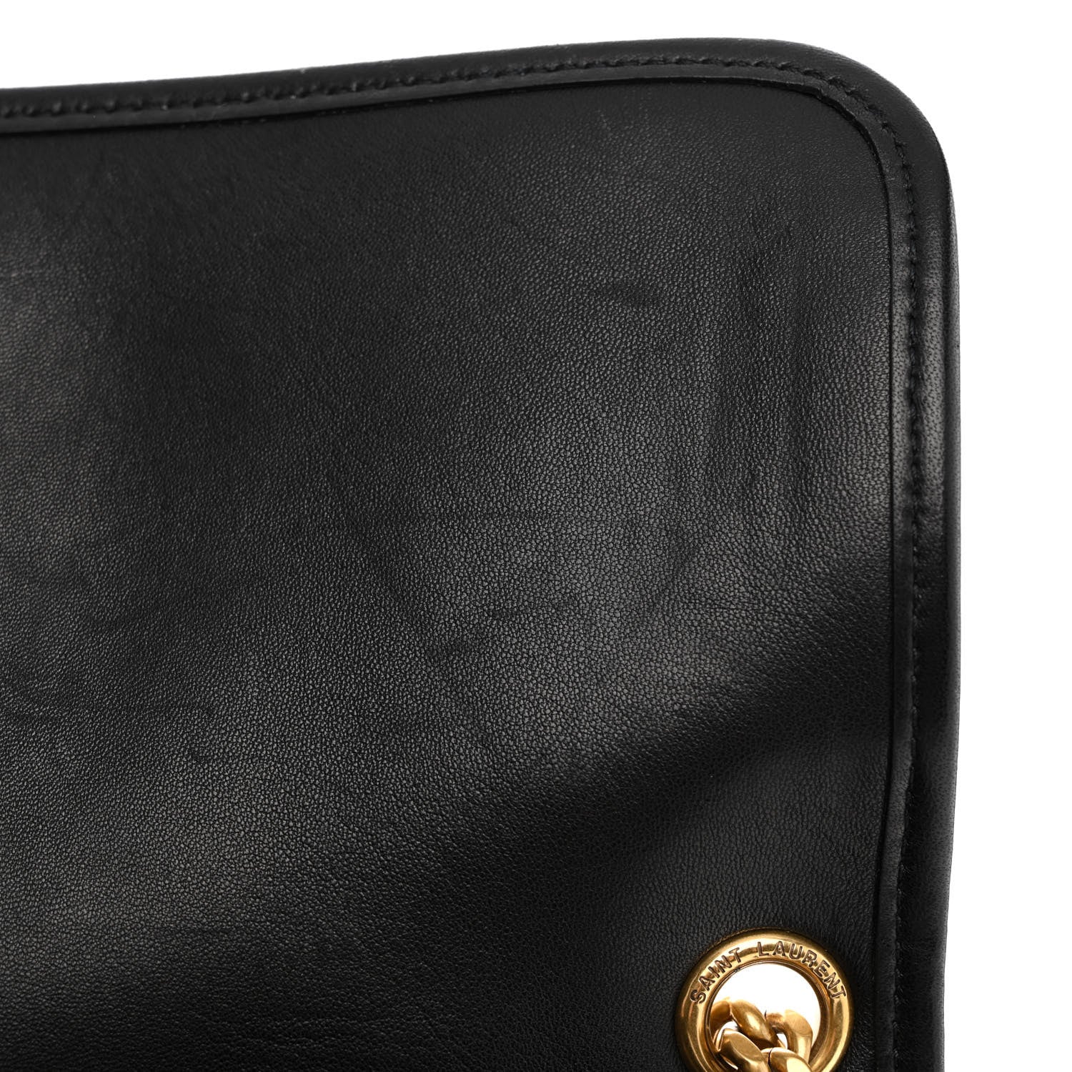 Saint Laurent Lambskin Matelasse Monogram Medium Niki Chain Satchel Black 16 of 16