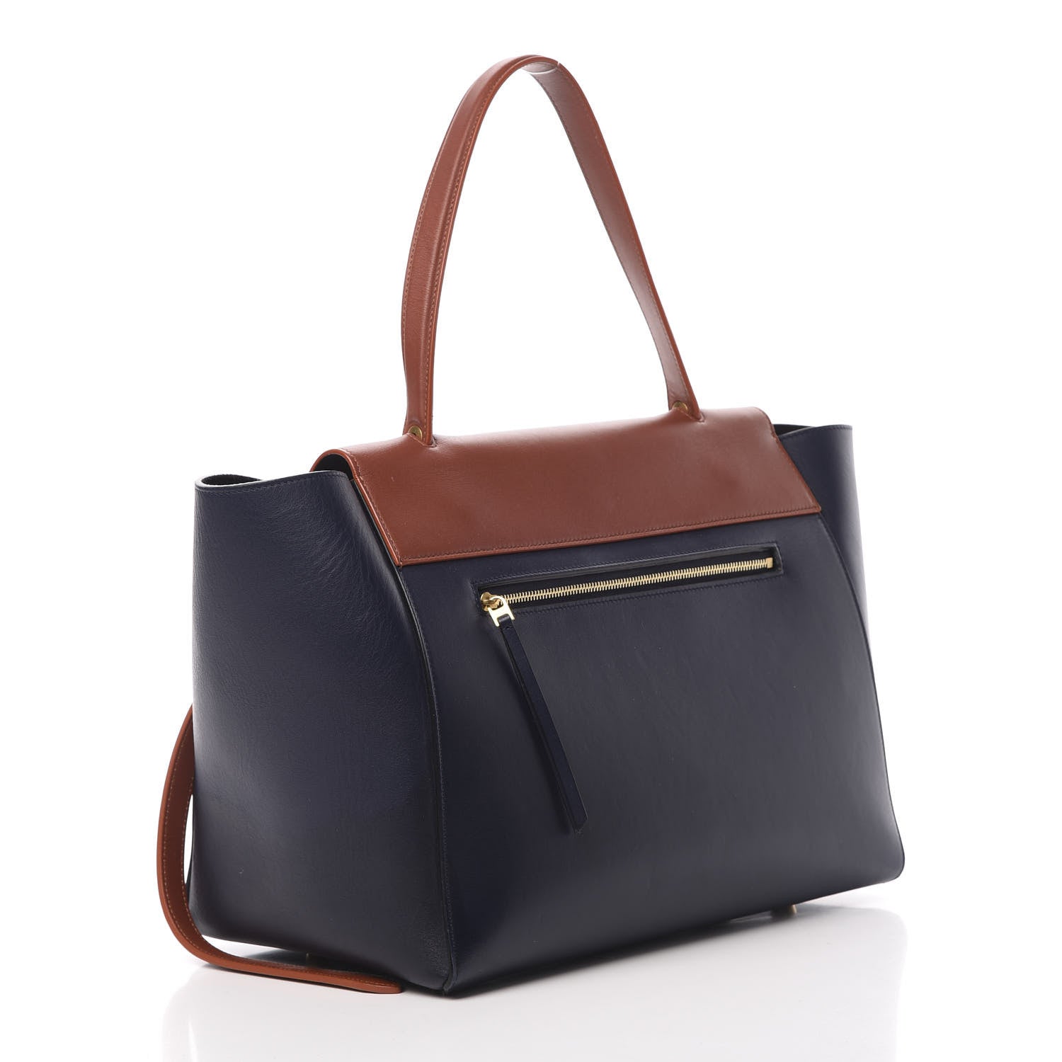 Celine Smooth Calfskin Large Bi-Color Belt Bag Midnight 4 of 17