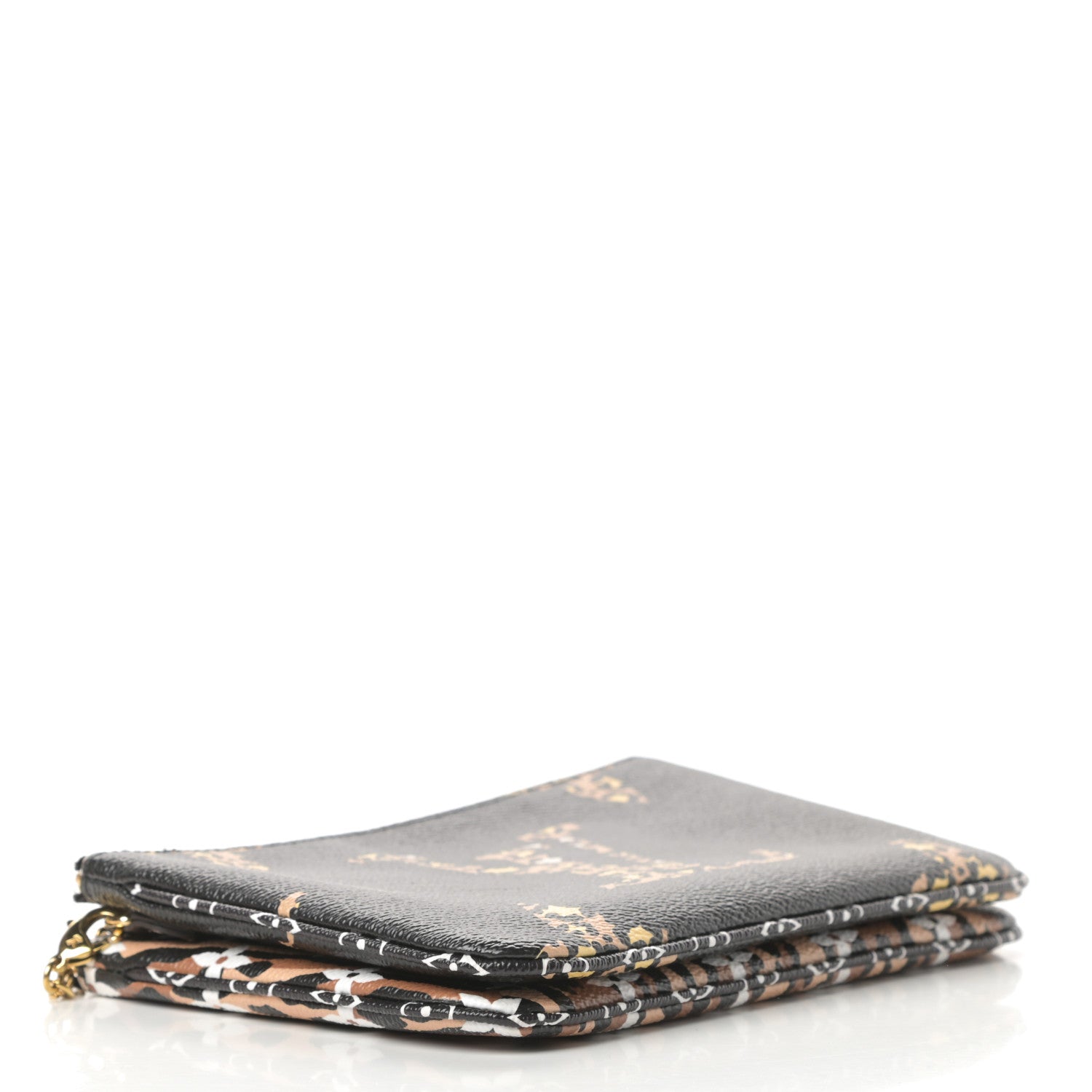 Louis Vuitton Monogram Giant Jungle Pochette Double Zip Black 4 of 12