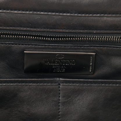 Valentino Garavani Vitello Medium Rockstud Tote Black 6 of 12